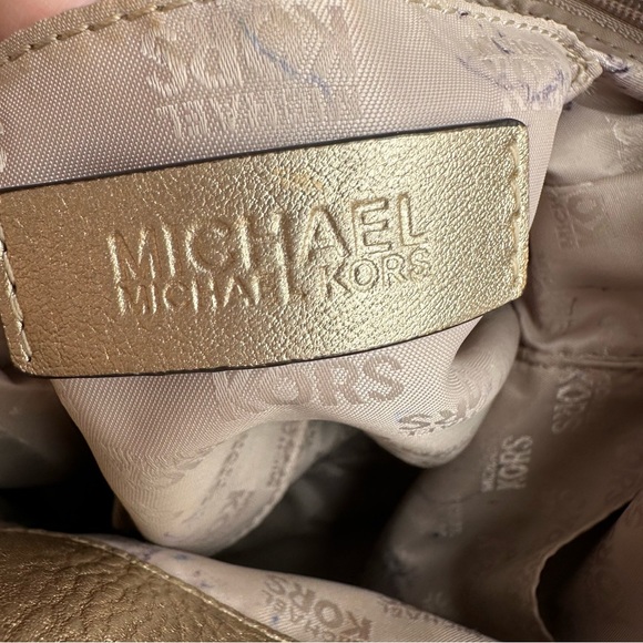 Michael Kors Gold Selma convertible Women's Satchel Bag - Picture 10 of 10